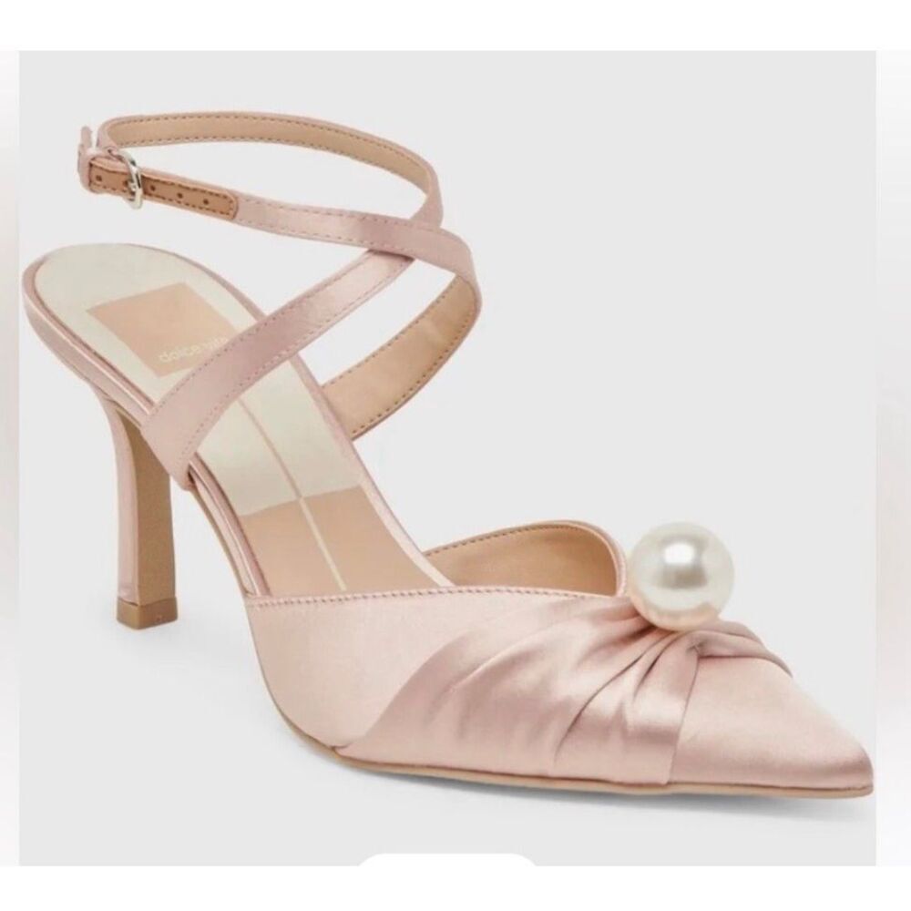 Dolce Vita Kaysey Light Blush Satin Heels Size 9